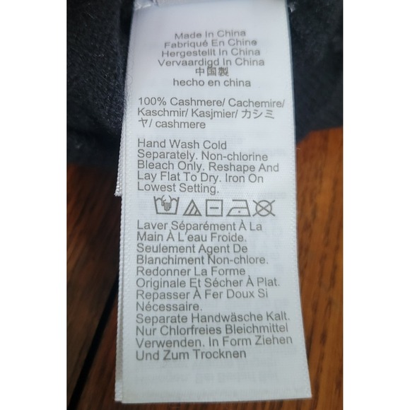 J.Crew 100% Cashmere Full-Zip Sweater-Hoodie Women's Size XXS  Black NWOT - Picture 7 of 8